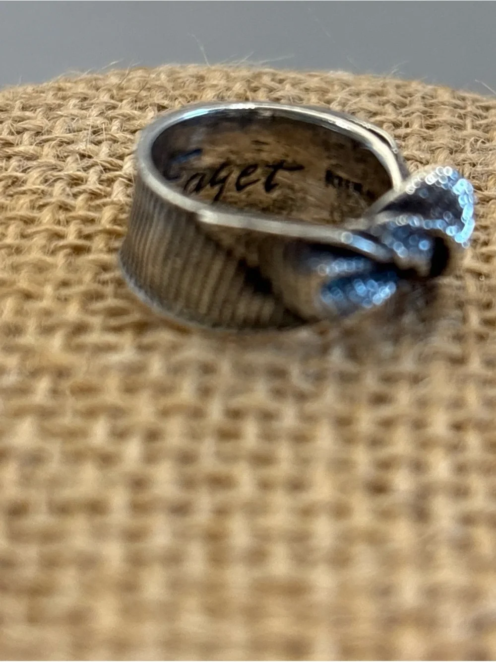 Mignon Faget Sterling Silver Single Knot Bow Ring Size 4
